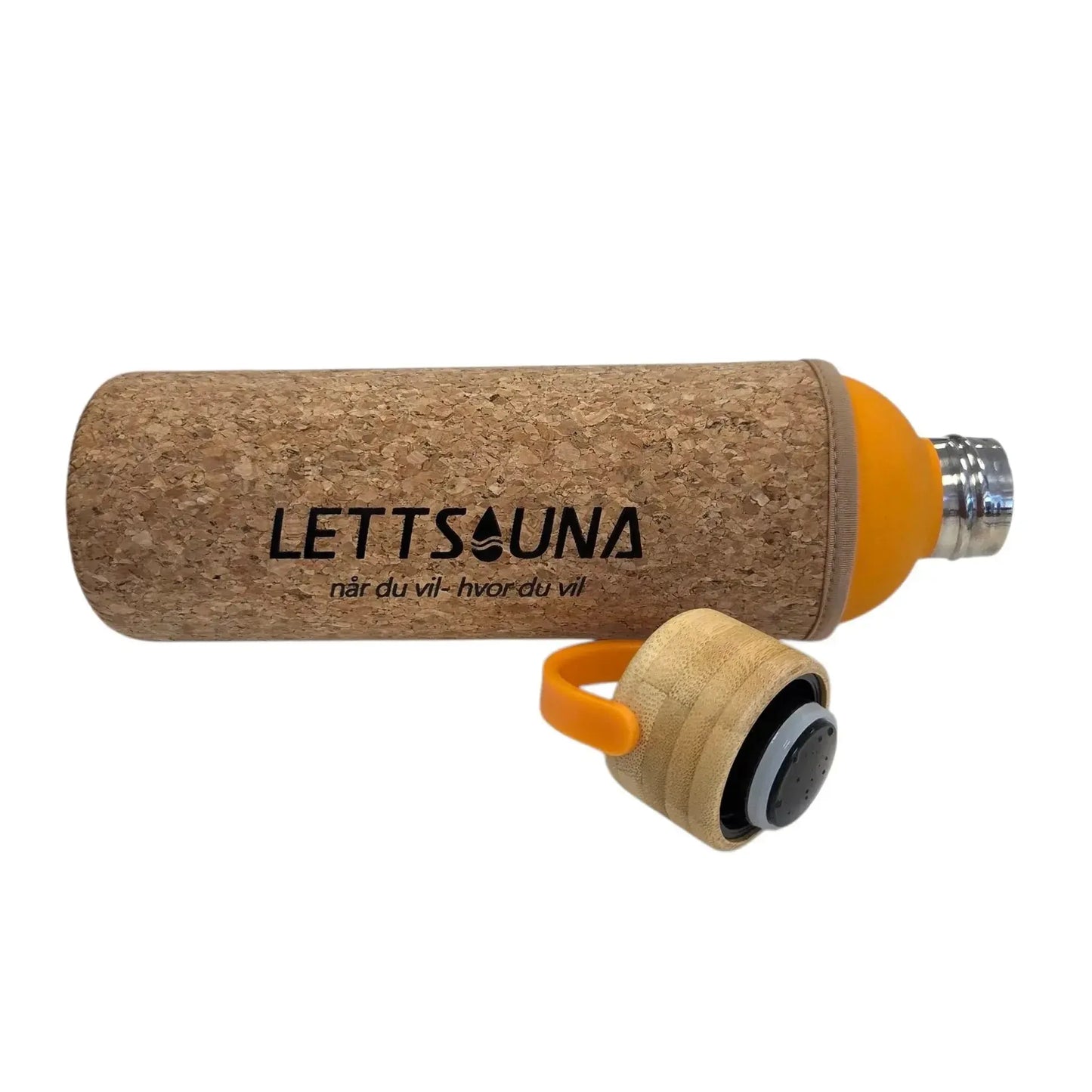 Saunaflaske med korkhylse-Saunatelt-Lettsauna-Hyttefeber