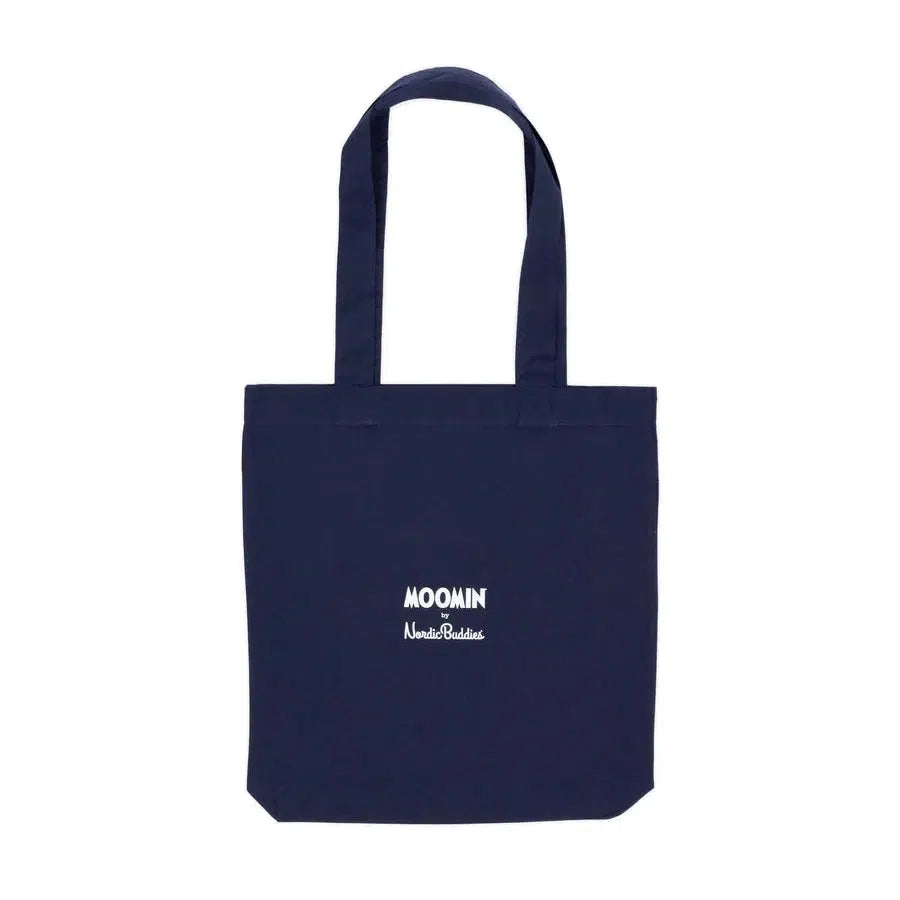 Moomin Tote Bag - Moominpappa - Navy Blue-Tote Bag-Moomin By NordicBuddies-Hyttefeber