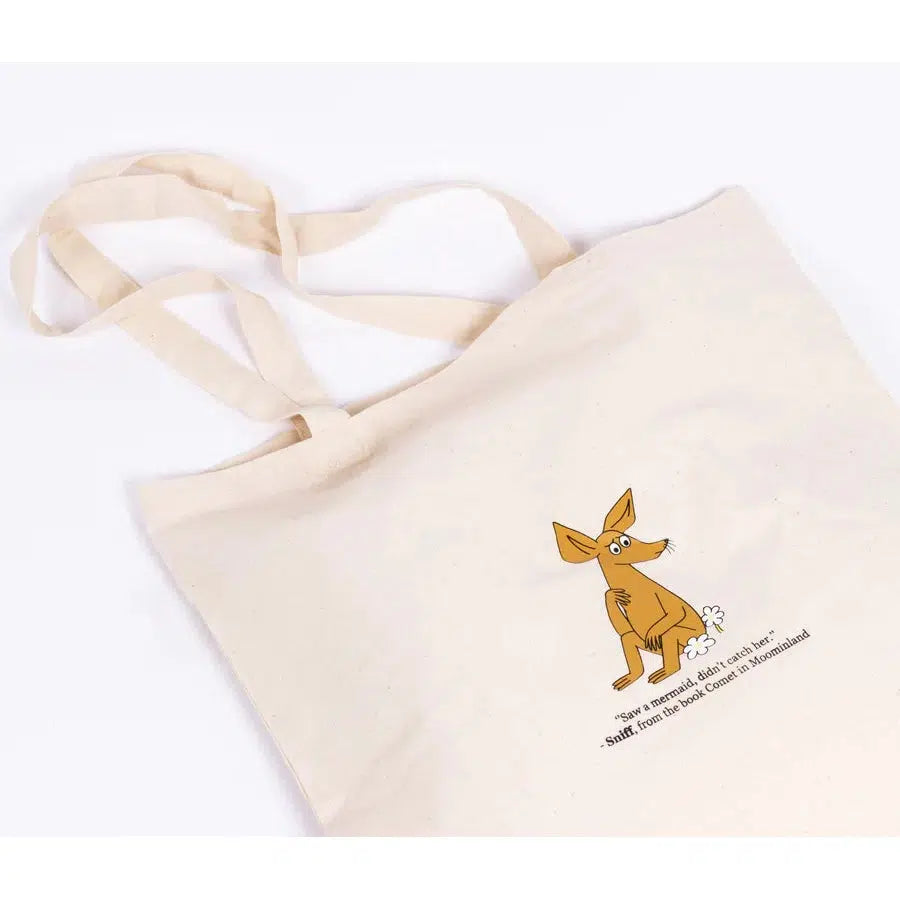 Moomin Tote Bag - Sniff - Hvit/Natur-Tote Bag-Moomin By NordicBuddies-Hyttefeber
