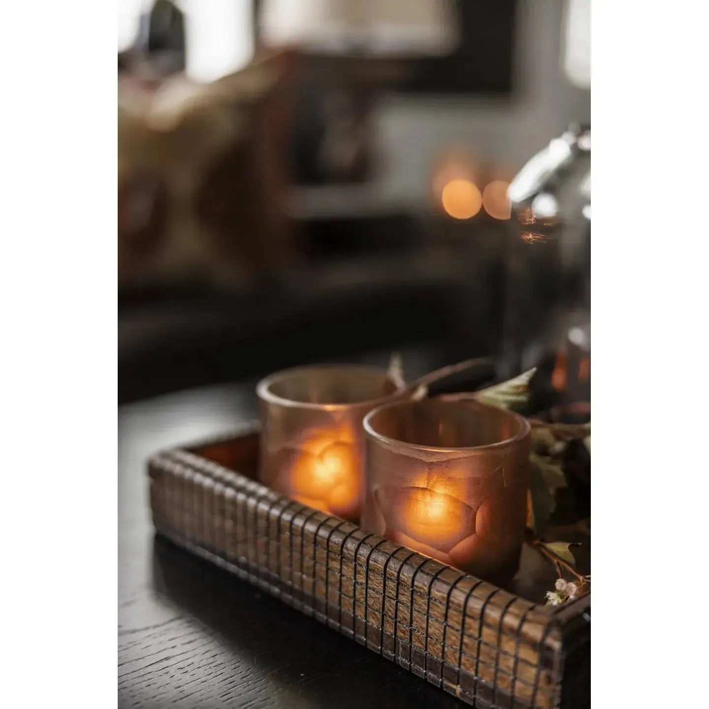 Telysholder Waterloo - Ø10 cm - Banket glass-Telysholder-Norvigroup-Hyttefeber