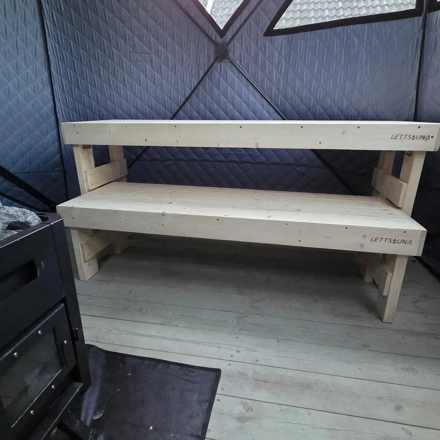 Badstubenk dobbel, sammenleggbar-Saunatelt-Lettsauna-Hyttefeber