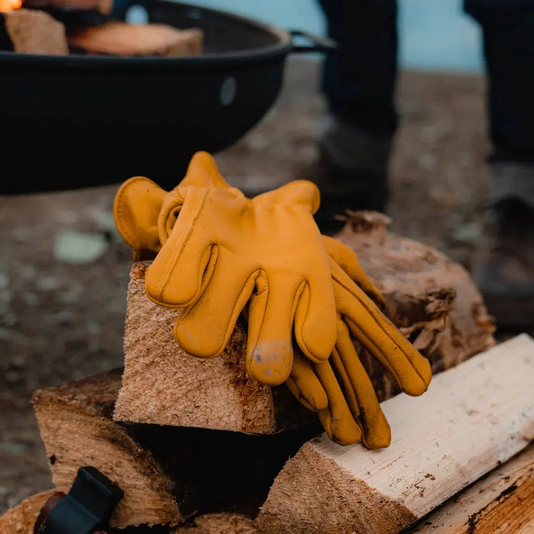 Barebones - Classic Work Glove - Natural Yellow-Barebones-Hyttefeber