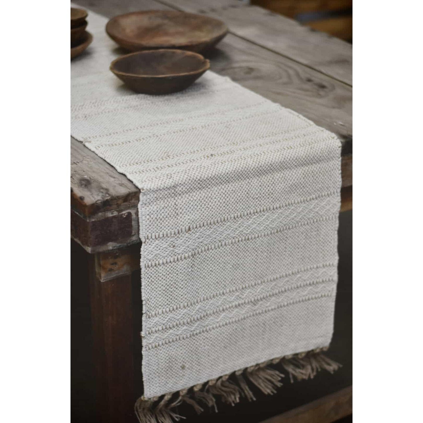 Løper - Jute/Bomull - 40×150 Cm - Creme-Dørmatte-Trend Design-Hyttefeber