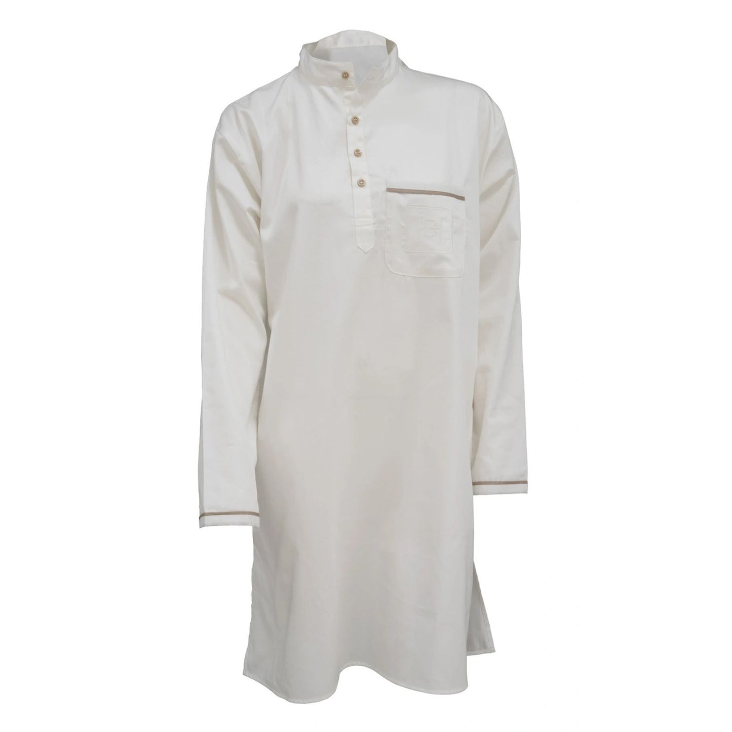 Halvor Bakke - St. George nattskjorte - Beige/Pure Cashmere-Nattskjorte-Norvigroup-Hyttefeber