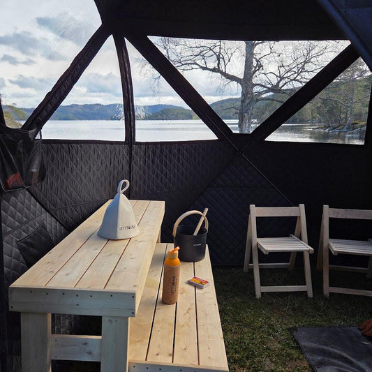 Saunatelt Ellingsvik - pakke med alt du trenger-Saunatelt-Lettsauna-Hyttefeber