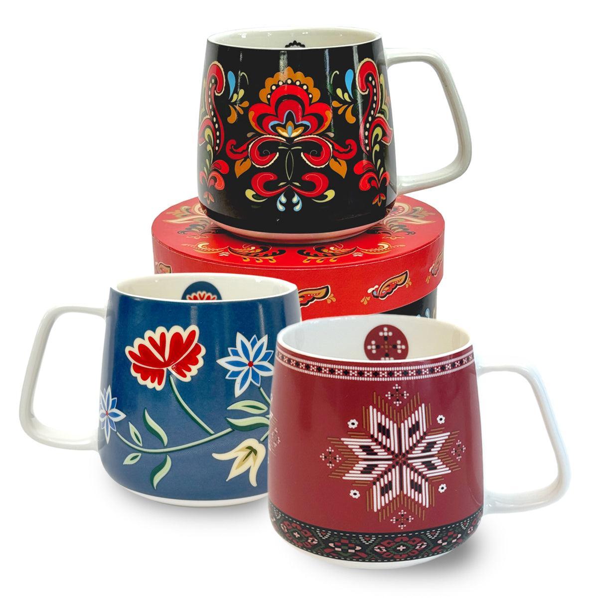 Bunadskopp og gaveeske - Telemarksbunad - 400 ml-Kopp-Norwegian Roots-Hyttefeber