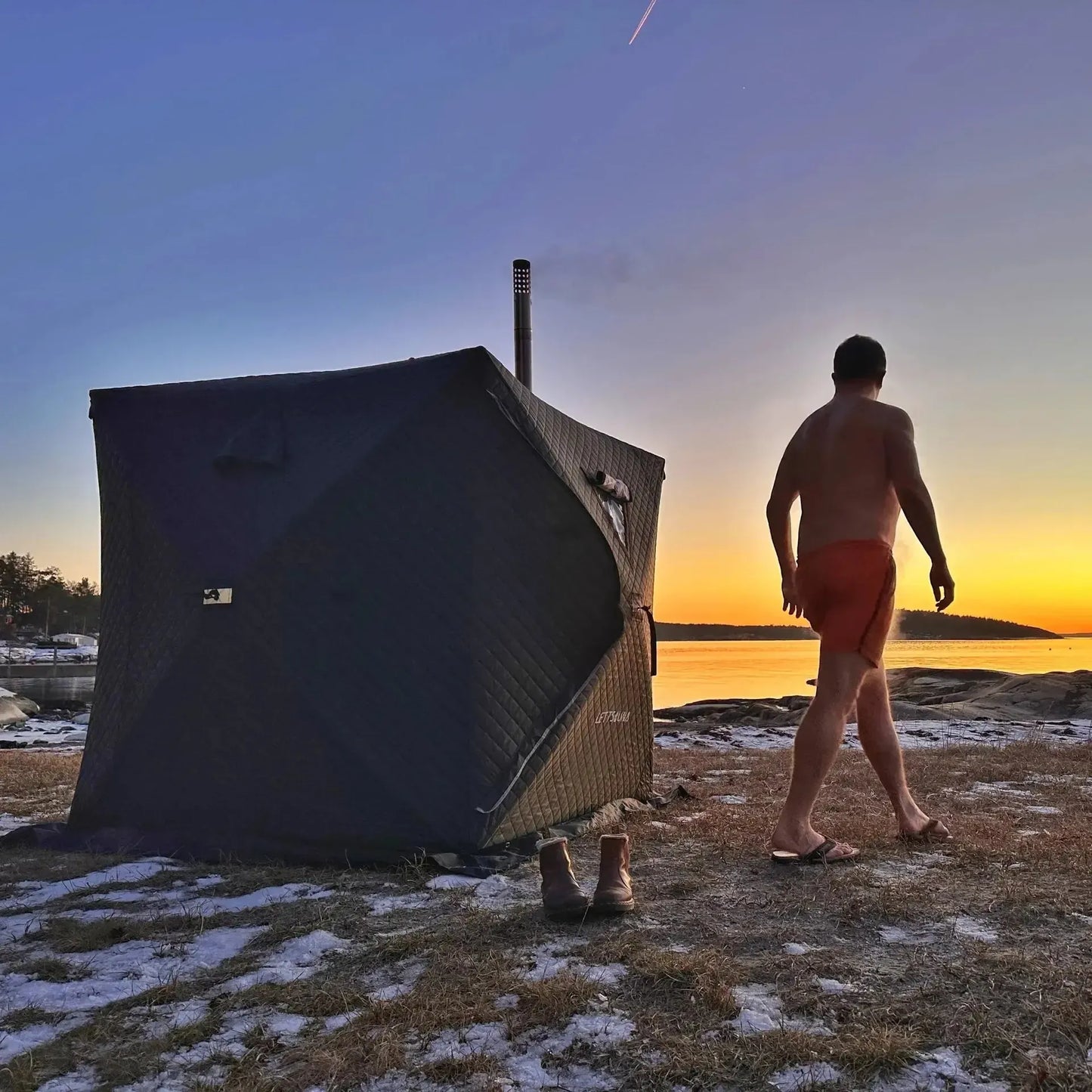 Saunatelt Ellingsvik - med vedovn-Saunatelt-Lettsauna-Hyttefeber