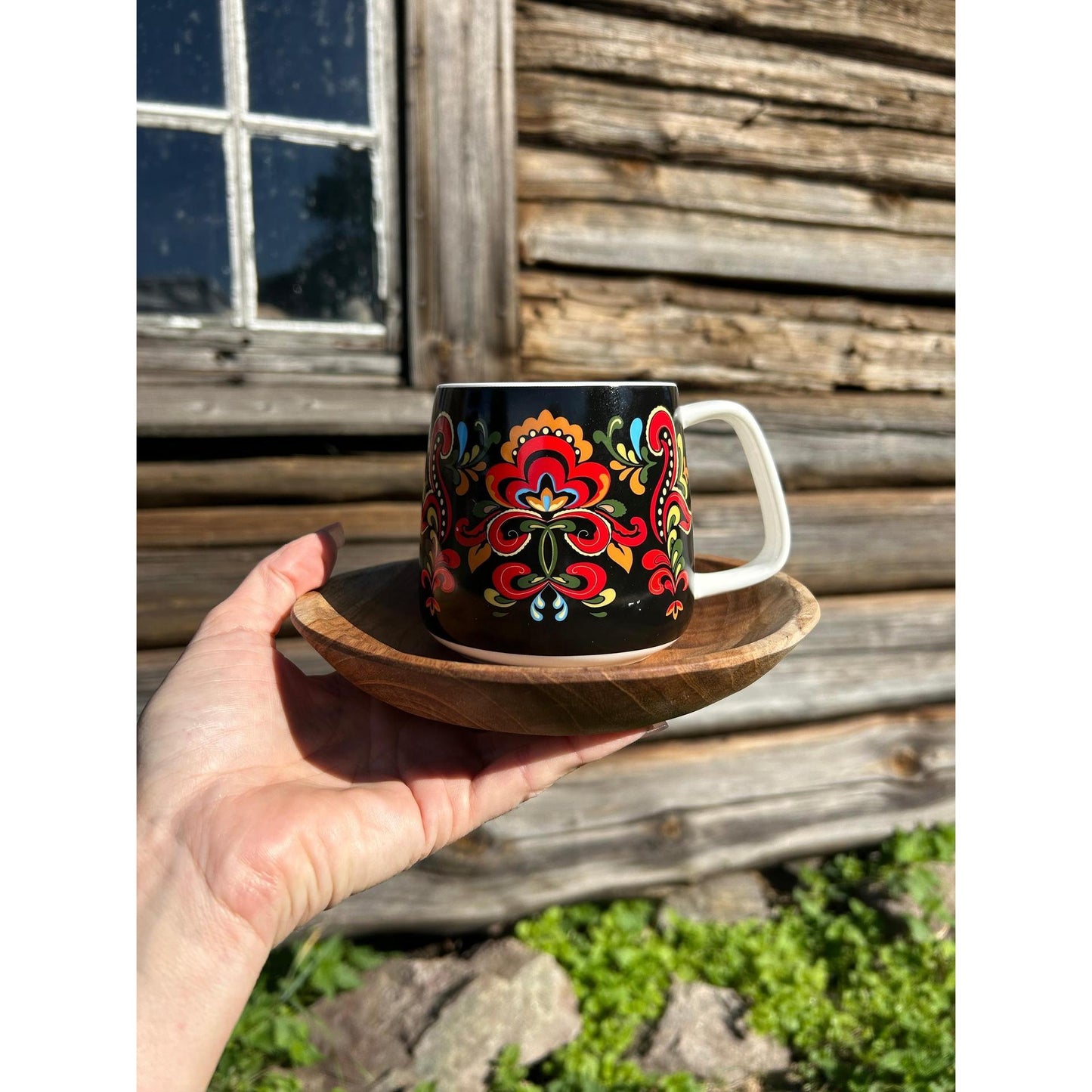 Bunadskopp og gaveeske - Telemarksbunad - 400 ml-Kopp-Norwegian Roots-Hyttefeber