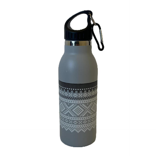 Drikkflaske i stål - Marius - Grå Mariusmønster - 0.5l (Copy)-Termos-Eyepoc-Hyttefeber