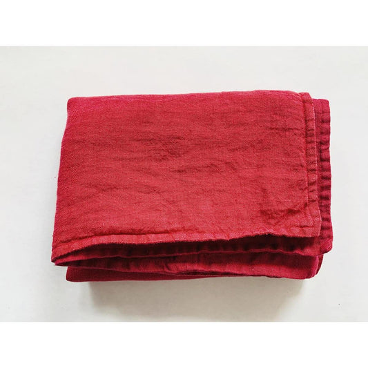 Duk Lin - 140×240 Cm - Julerød-Trend Design-Hyttefeber