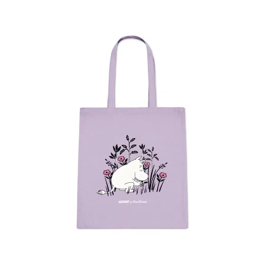 Moomin Tote Bag - Mummitrollet - Purple-Tote Bag-Moomin By NordicBuddies-Hyttefeber