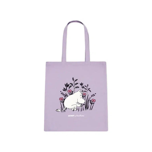 Moomin Tote Bag - Mummitrollet - Purple-Tote Bag-Moomin By NordicBuddies-Hyttefeber