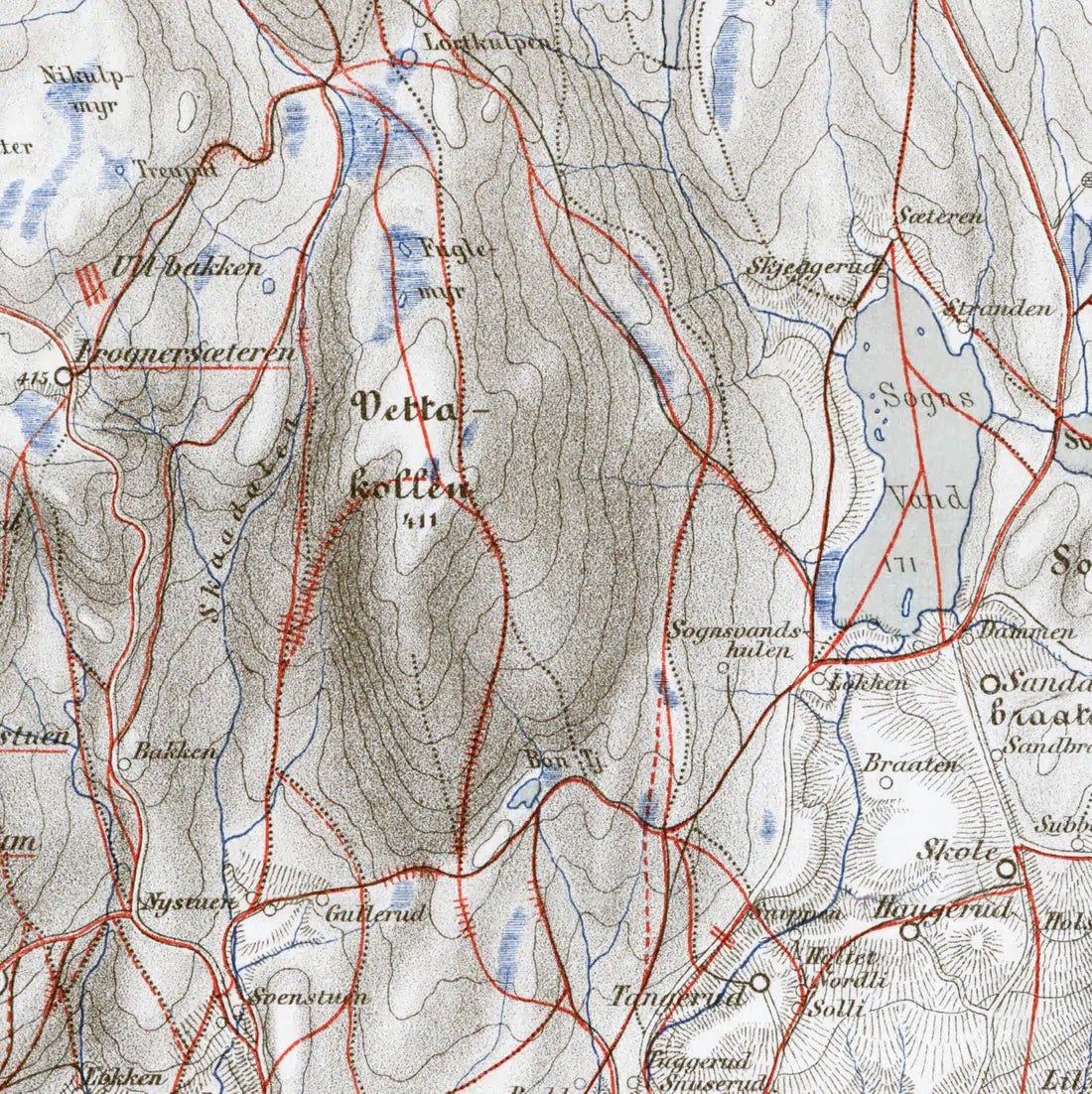 Verdens første og eldste skikart (Ernst Bjerknes 1890)-Maps-Dapamaps-Hyttefeber