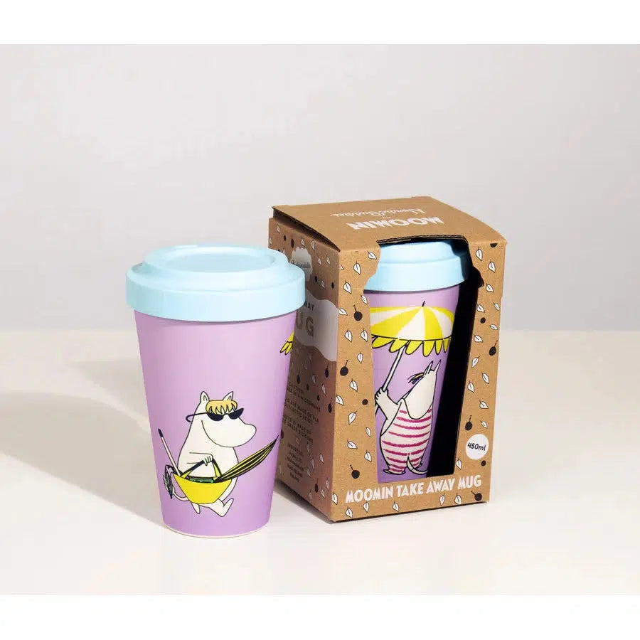 Moomin Take Away Mug - 450 ml - Snorkfrøken på stranden-Take Away Kopp-Moomin By NordicBuddies-Hyttefeber
