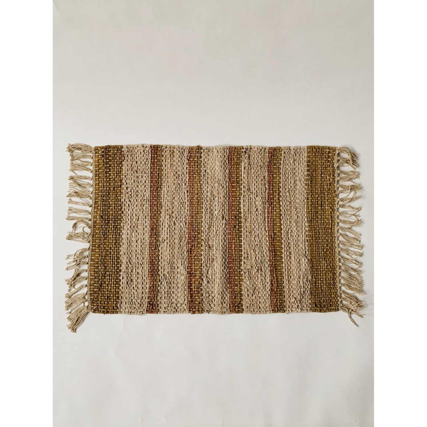 Dørmatte - Skinn - Striper - 50×70 Cm - Creme Multi-Dørmatte-Trend Design-Hyttefeber