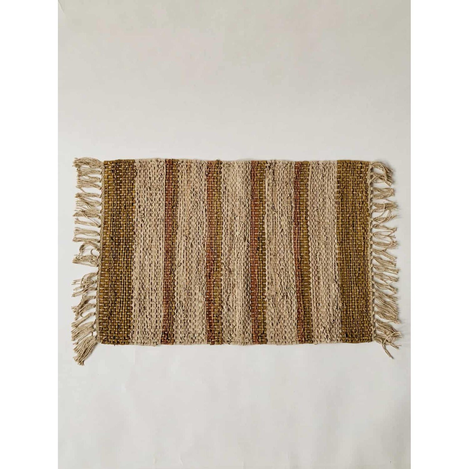 Dørmatte - Skinn - Striper - 50×70 Cm - Creme Multi-Dørmatte-Trend Design-Hyttefeber