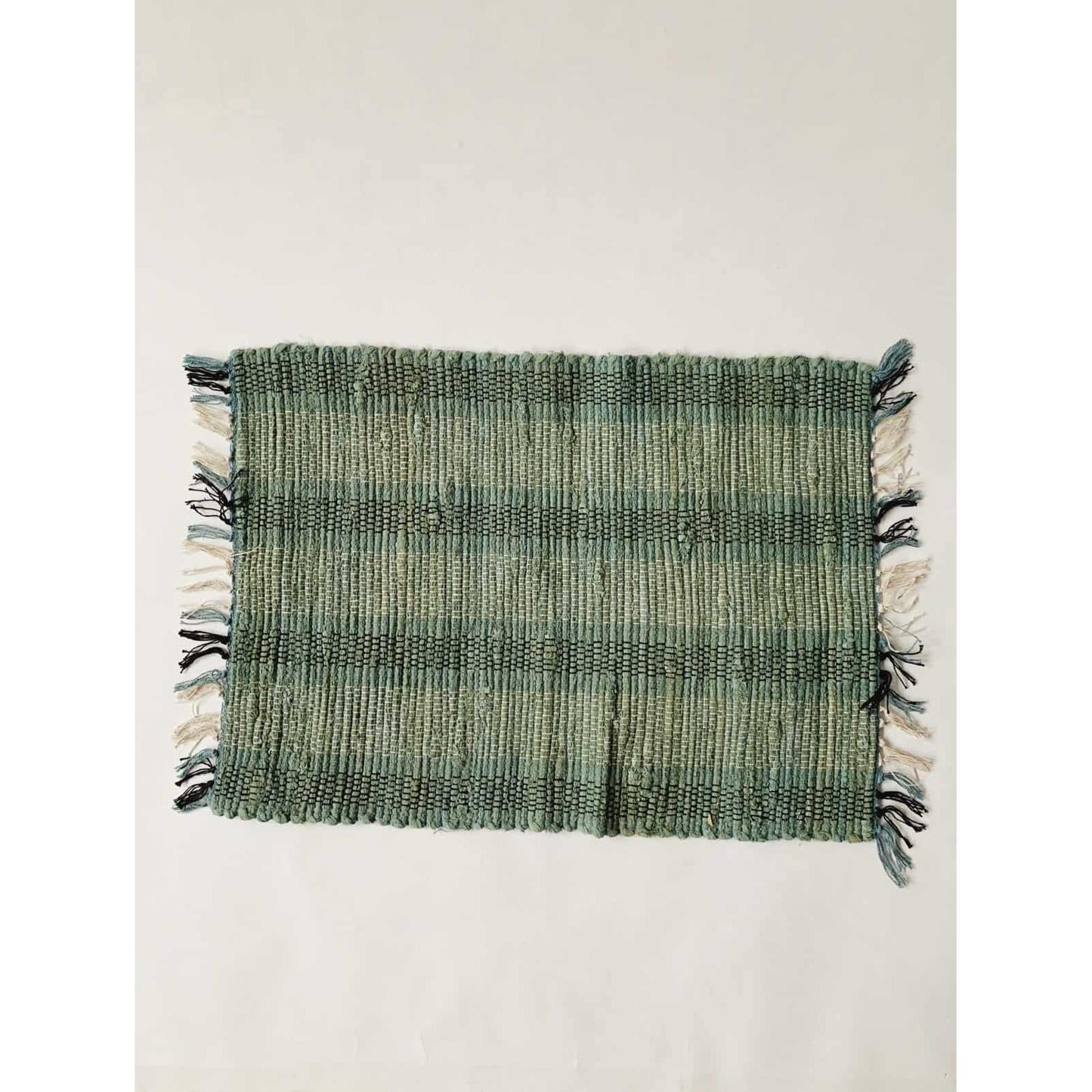 Dørmatte - Bomull Striper - 50×70 Cm - Sjøgrønn-Dørmatte-Trend Design-Hyttefeber