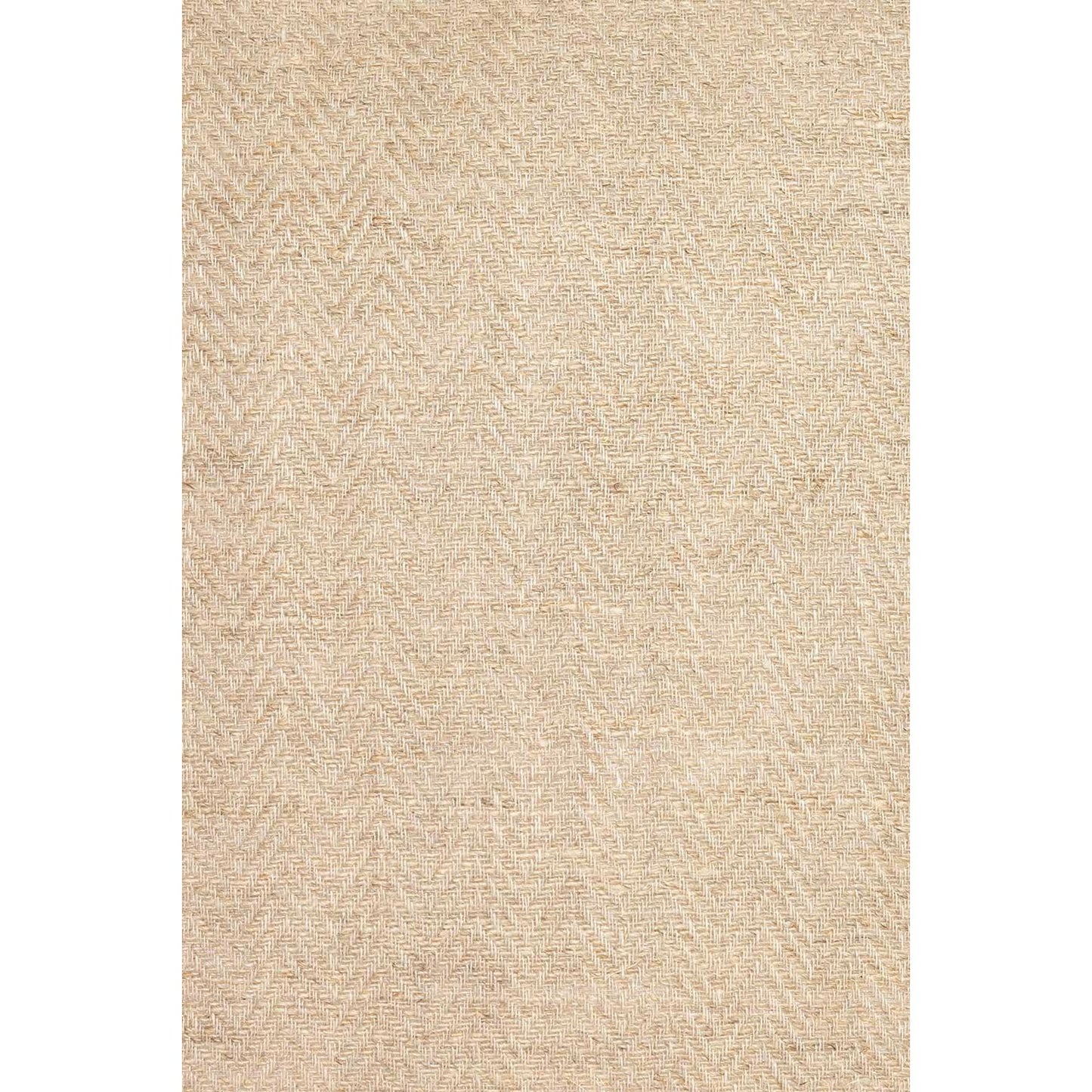 Putetrekk Herringbone lin beige fiskebensvevet 50x50 cm-Putetrekk-Lama-Hyttefeber