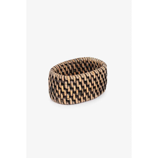 Rattan Minico serviettring 4 pk - Brun Serviettring sett av 4-Serviettringer-Lama-Hyttefeber