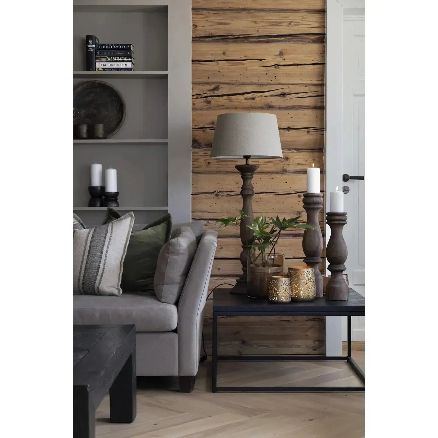 Putetrekk - Lama - Alpi - Velour - Grønn 50x50-Putetrekk-Norvigroup-Hyttefeber