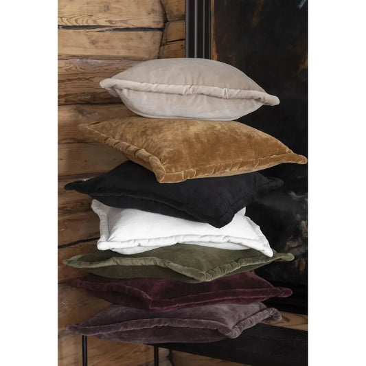 Putetrekk - Lama - Alpi - Velour - Brun 50x50-Putetrekk-Norvigroup-Hyttefeber