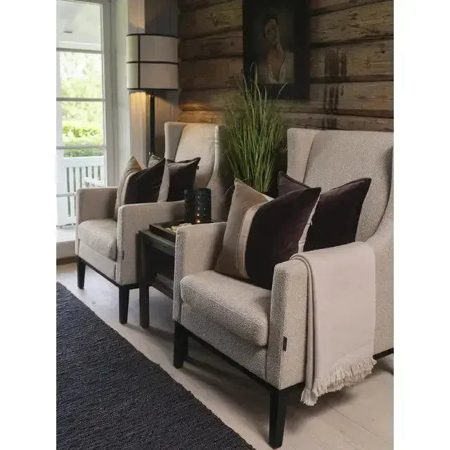 Halvor Bakke - Putetrekk - Arthur - 50x50 - brun-Putetrekk-Norvigroup-Hyttefeber