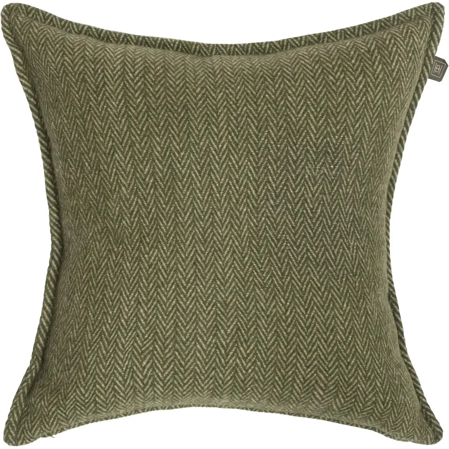 Halvor Bakke - Putetrekk - Asima - Resirkulert Ull - Grønn - 50x50-Norvigroup-Hyttefeber