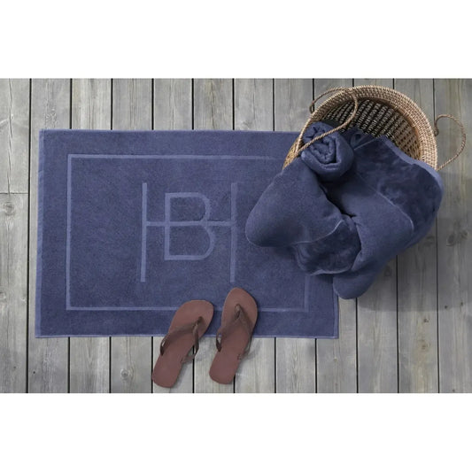 Halvor Bakke - Clifton Badematte - Blå / Midnight Blue - 60x90-Badematte-NorviGroup-Hyttefeber