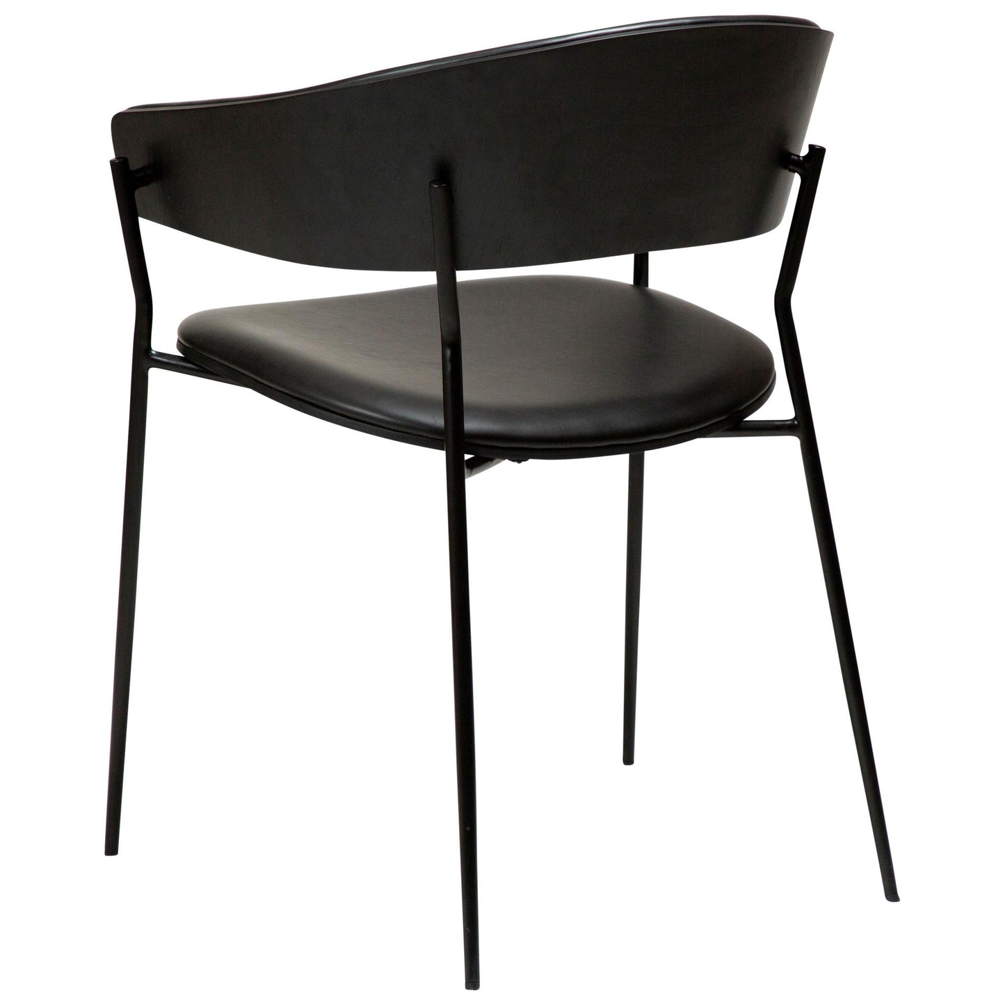 Dan-Form - Crib spisestol i finèr og kunstskinn - 2 stk-Møbler og Bord-Interio-Hyttefeber