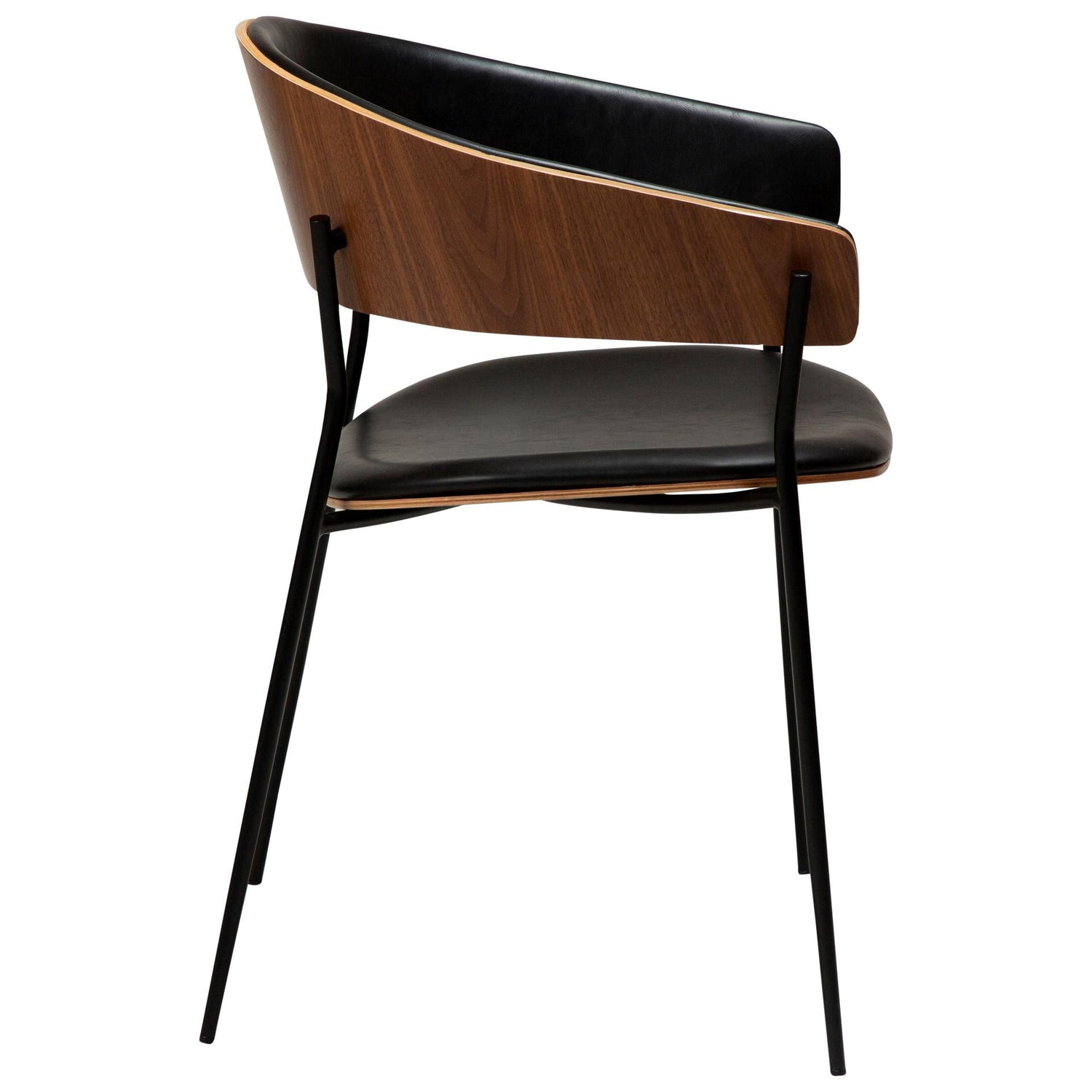 Dan-Form - Crib spisestol i finèr og kunstskinn - 2 stk-Møbler og Bord-Interio-Hyttefeber