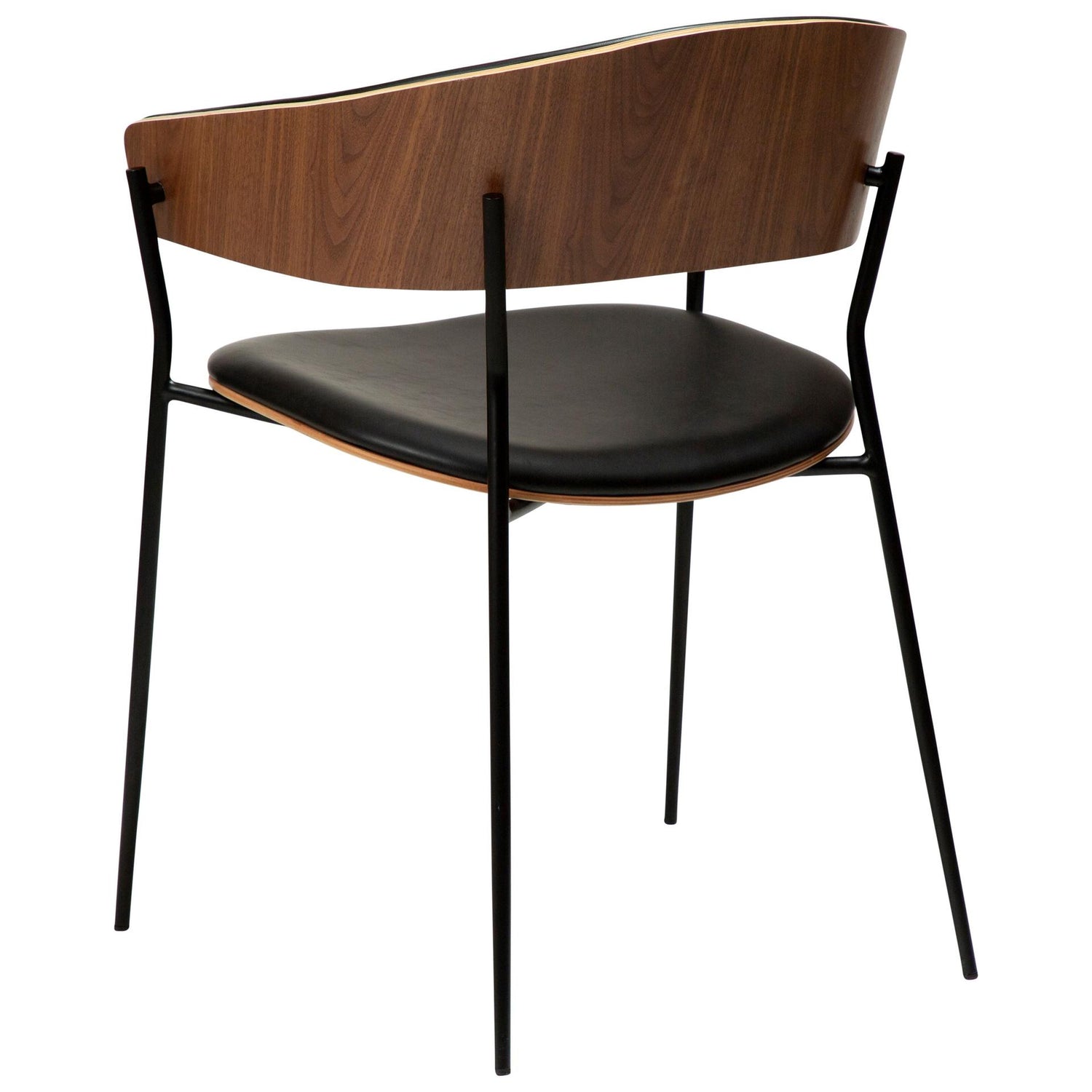 Dan-Form - Crib spisestol i finèr og kunstskinn - 2 stk-Møbler og Bord-Interio-Hyttefeber