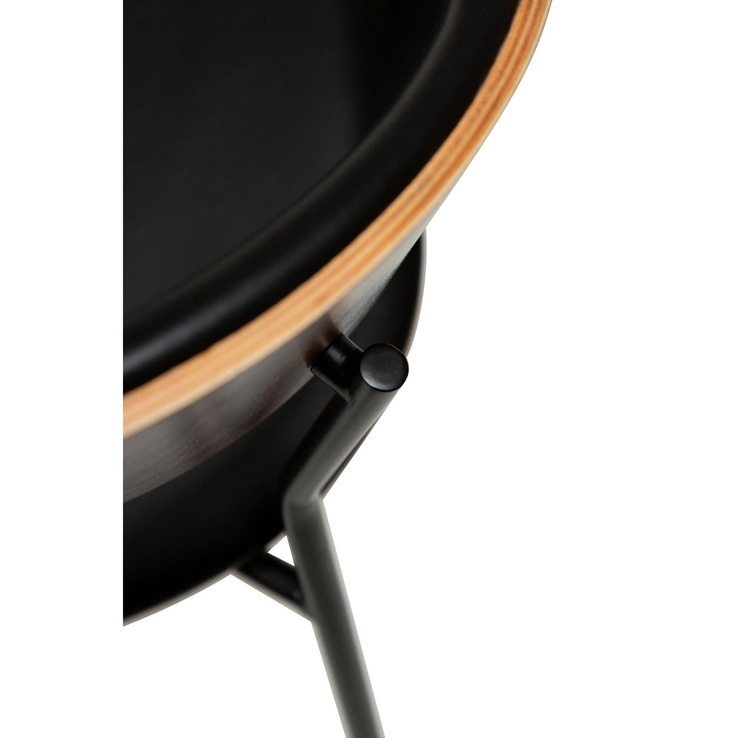 Dan-Form - Crib spisestol i finèr og kunstskinn - 2 stk-Møbler og Bord-Interio-Hyttefeber