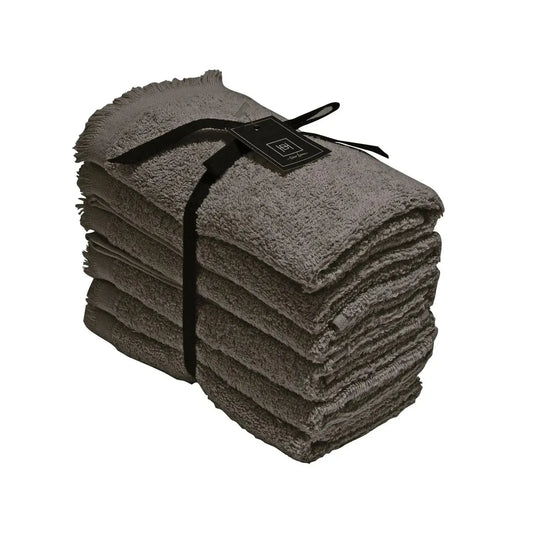 Halvor Bakke - Everyday håndhåndkler - Grå/Plum Kitten - 6-pk-Kjøkkenhåndklær-NorviGroup-Hyttefeber