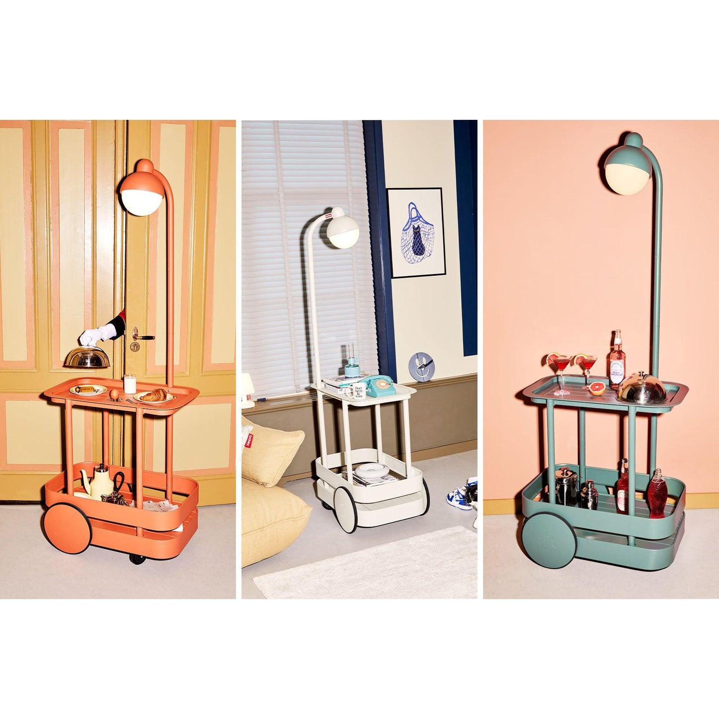 Fatboy® Jolly Trolley Bar trolleys - Light Grey-Campingmøbler-Fatboy-Hyttefeber