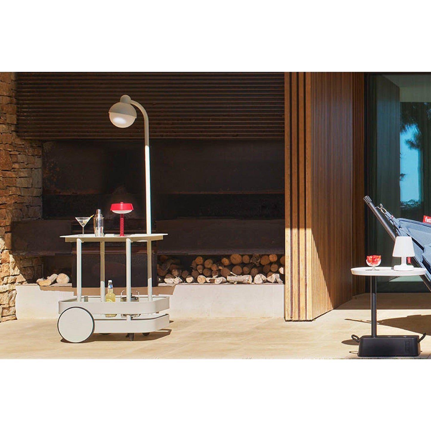 Fatboy® Jolly Trolley Bar trolleys - Light Grey-Campingmøbler-Fatboy-Hyttefeber