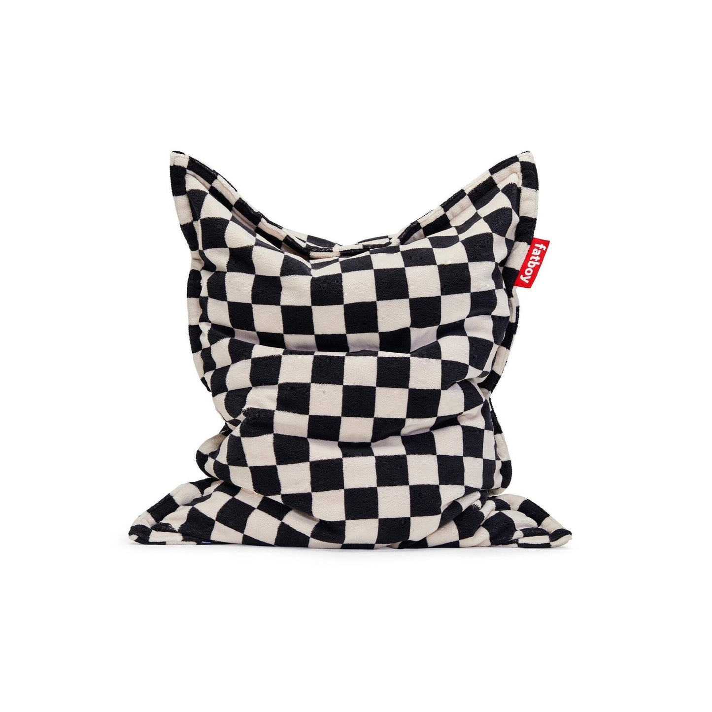 Fatboy® Original Slim Teddy Chess Black Ecru-Sittesekker-Fatboy-Hyttefeber