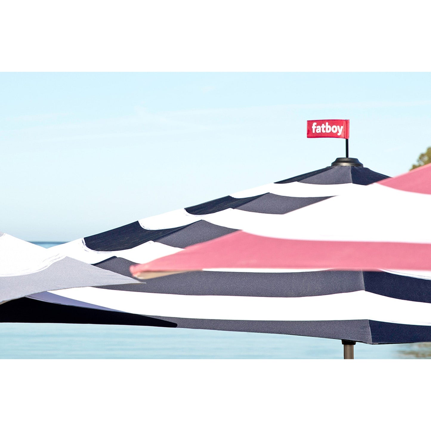 Fatboy® Parasol Ø 350 cm - Stripesol Anthracite-Parasoller-Fatboy-Hyttefeber