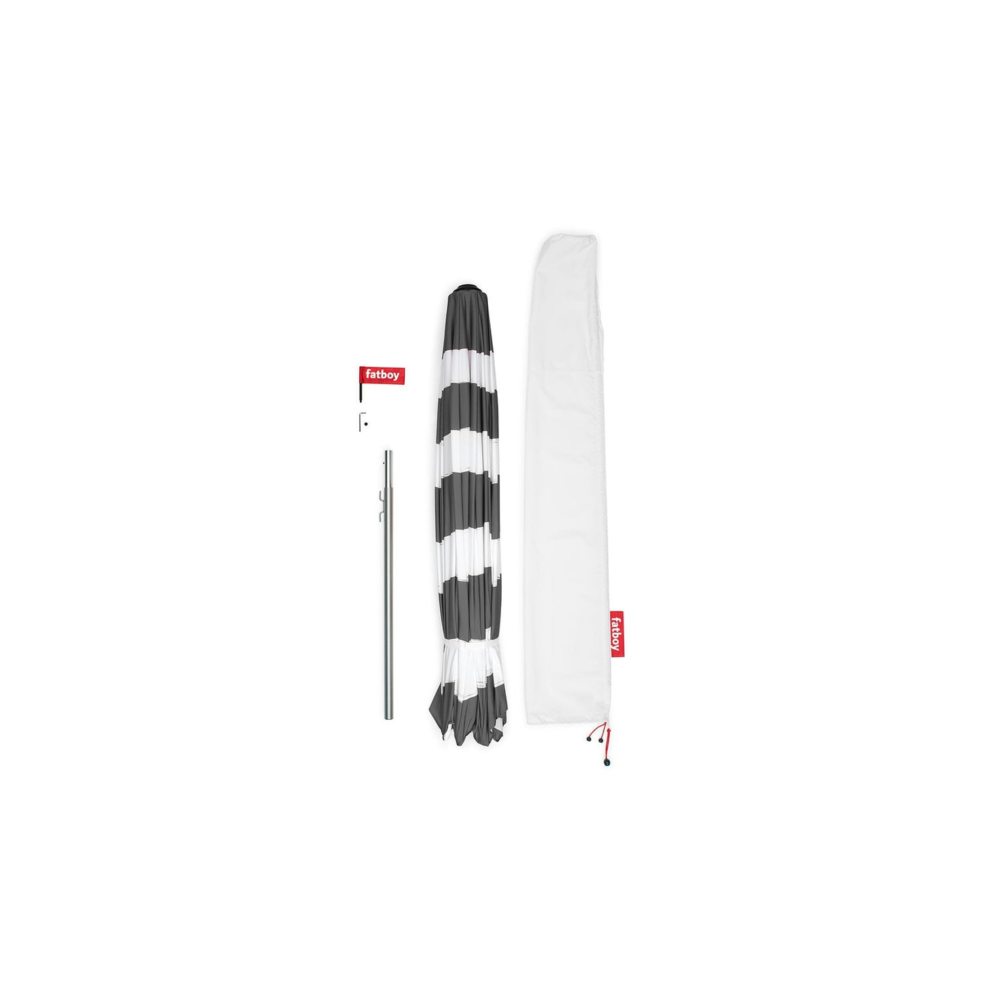 Fatboy® Parasol Ø 350 cm - Stripesol Anthracite-Parasoller-Fatboy-Hyttefeber