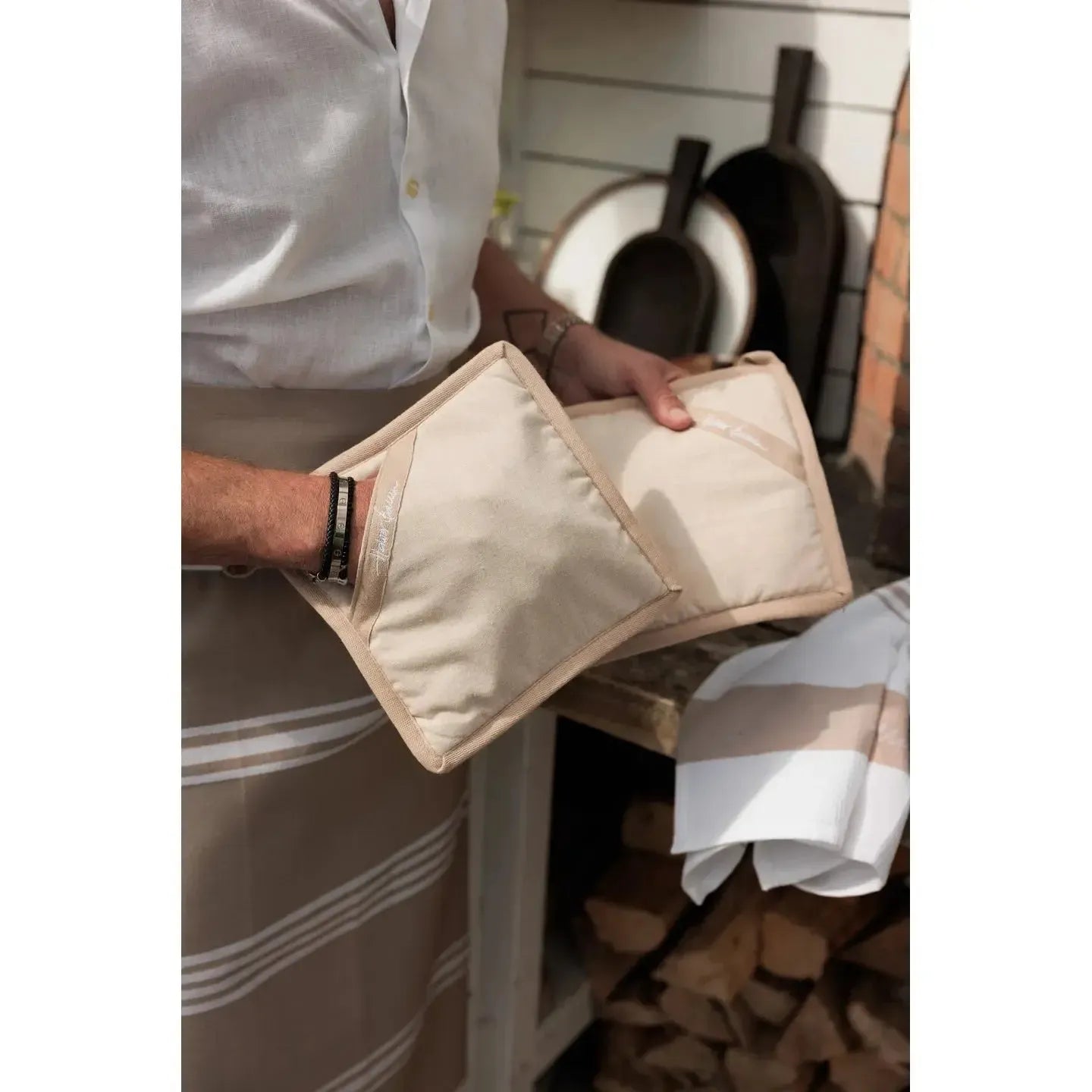 Halvor Bakke - Grytekluter (2 pk) Færder - Beige-Grytekluter-Norvigroup-Hyttefeber