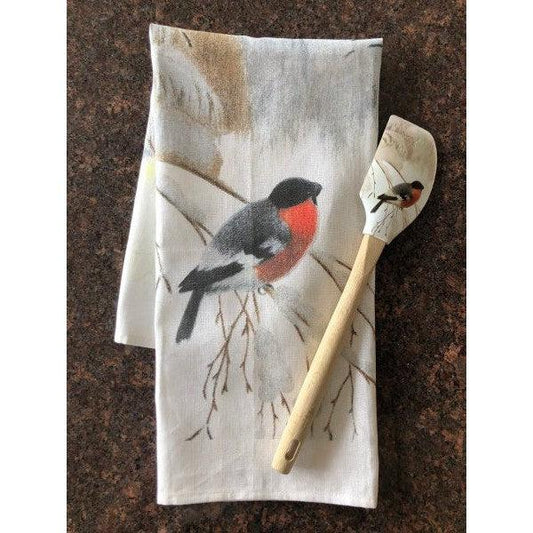 Kjøkkenhåndkle 50x70cm lin - Kittelsen - Vintermorgen-Kjøkkenhåndklær-Eyepoc-Hyttefeber