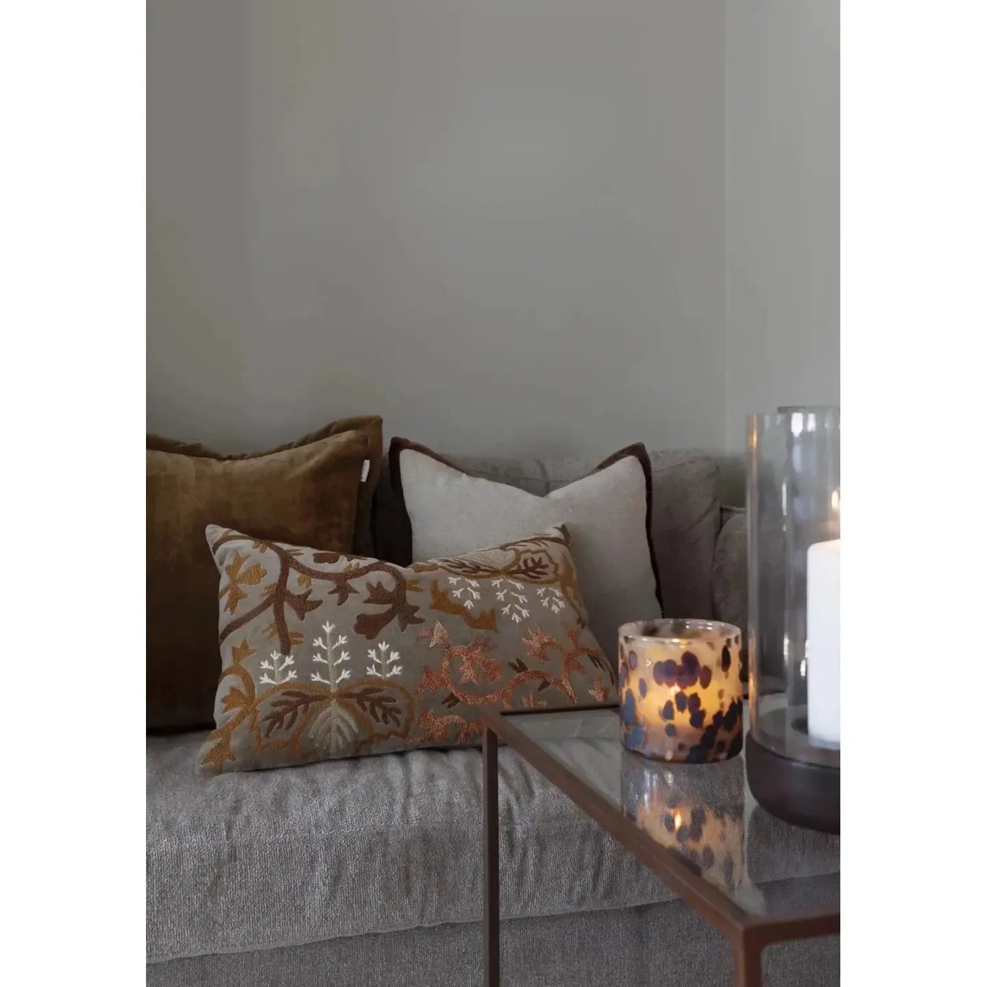 Putetrekk - Lama - Mare - Velour - 40x60 - Kamel-Putetrekk-Norvigroup-Hyttefeber