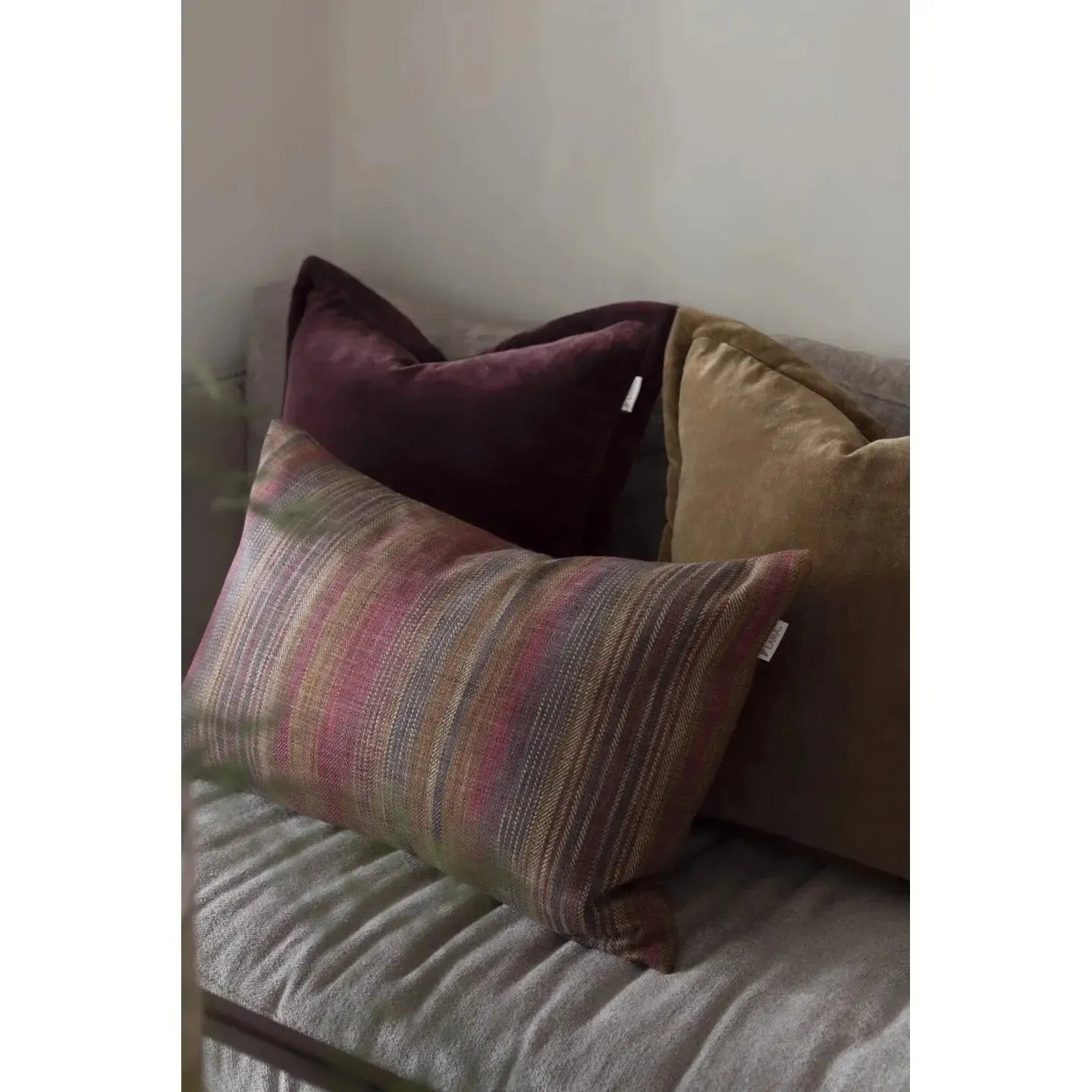 Putetrekk - Lama - Alpi - Velour - Burgunder 50x50-Putetrekk-Norvigroup-Hyttefeber