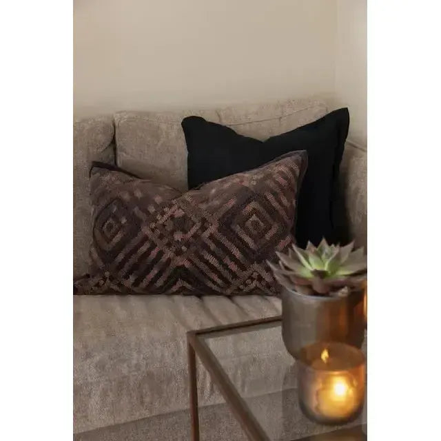 Putetrekk - Lama - Alpi - Velour - Sort 50x50-Putetrekk-Norvigroup-Hyttefeber