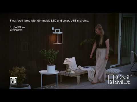 Konstsmide - Portofino Lanterne Solcelle/USB - Hvit