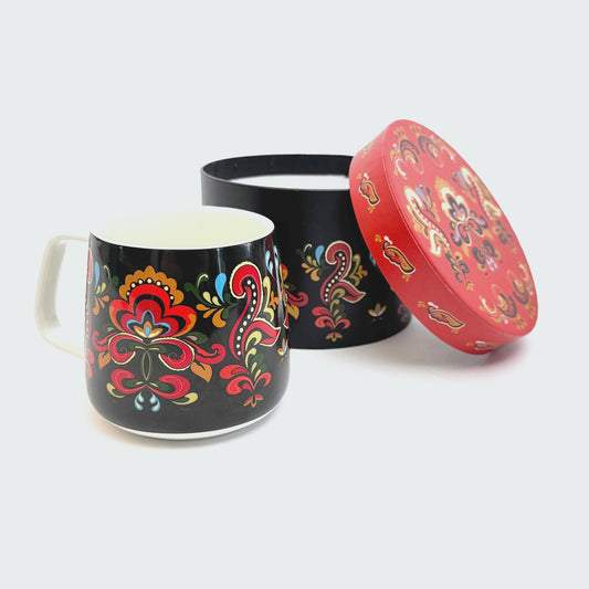 Bunadskopp og gaveeske - Telemarksbunad - 400 ml-Kopp-Norwegian Roots-Hyttefeber