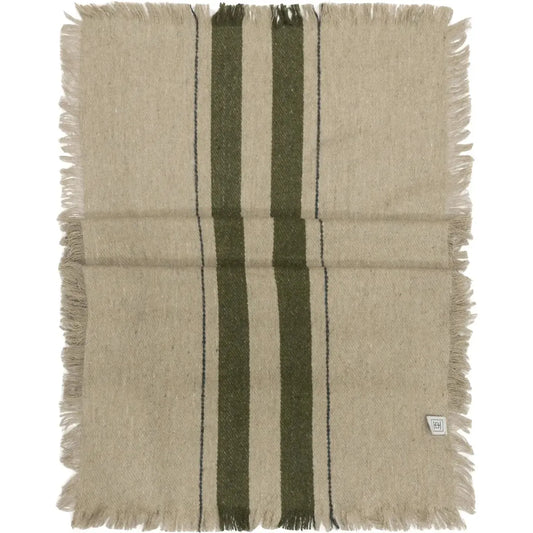 Halvor Bakke - Vivero Bordløper - Resirkluert Ull - Beige/grønn - 50x140cm-Norvigroup-Hyttefeber