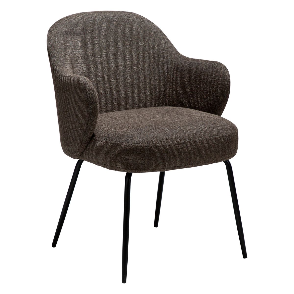 Dan-Form Bae spisestol i stoff (2 stk)-Møbler og Bord-interio-Brun-Hyttefeber