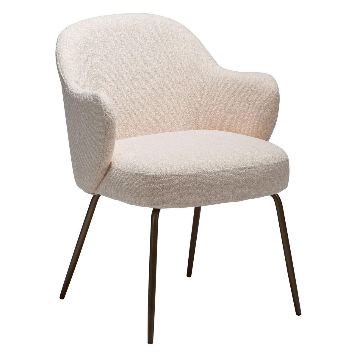 Dan-Form Bae spisestol i stoff (2 stk)-Møbler og Bord-interio-Lys rosa-Hyttefeber