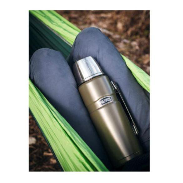 Termos Stainless King 1,2 liter Army Rustfritt stål-Termos-Thermos-Hyttefeber