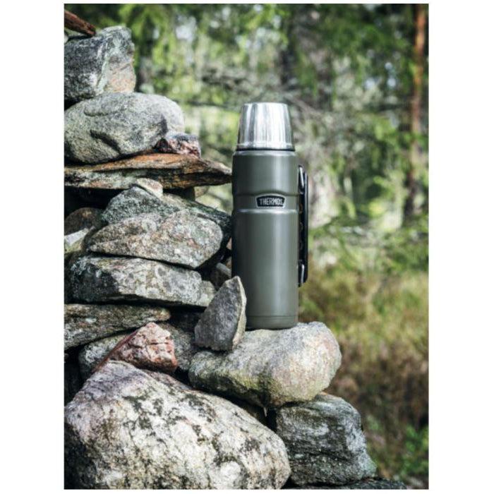 Termos Stainless King 1,2 liter Army Rustfritt stål-Termos-Thermos-Hyttefeber